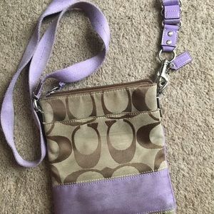 Coach light purple purse